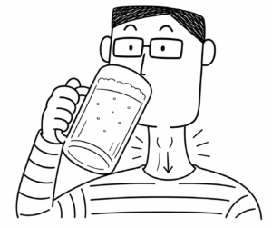 ごっくり のイラスト
