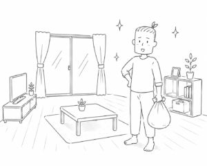 すっきり のイラスト