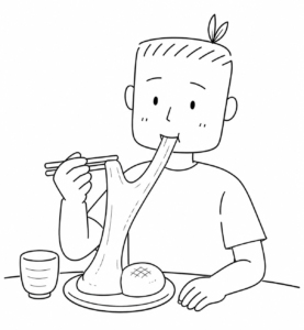 もっちり のイラスト