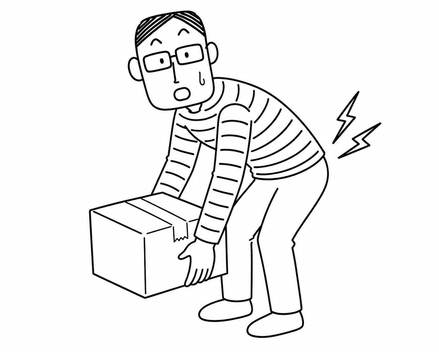 ぎっくり のイラスト