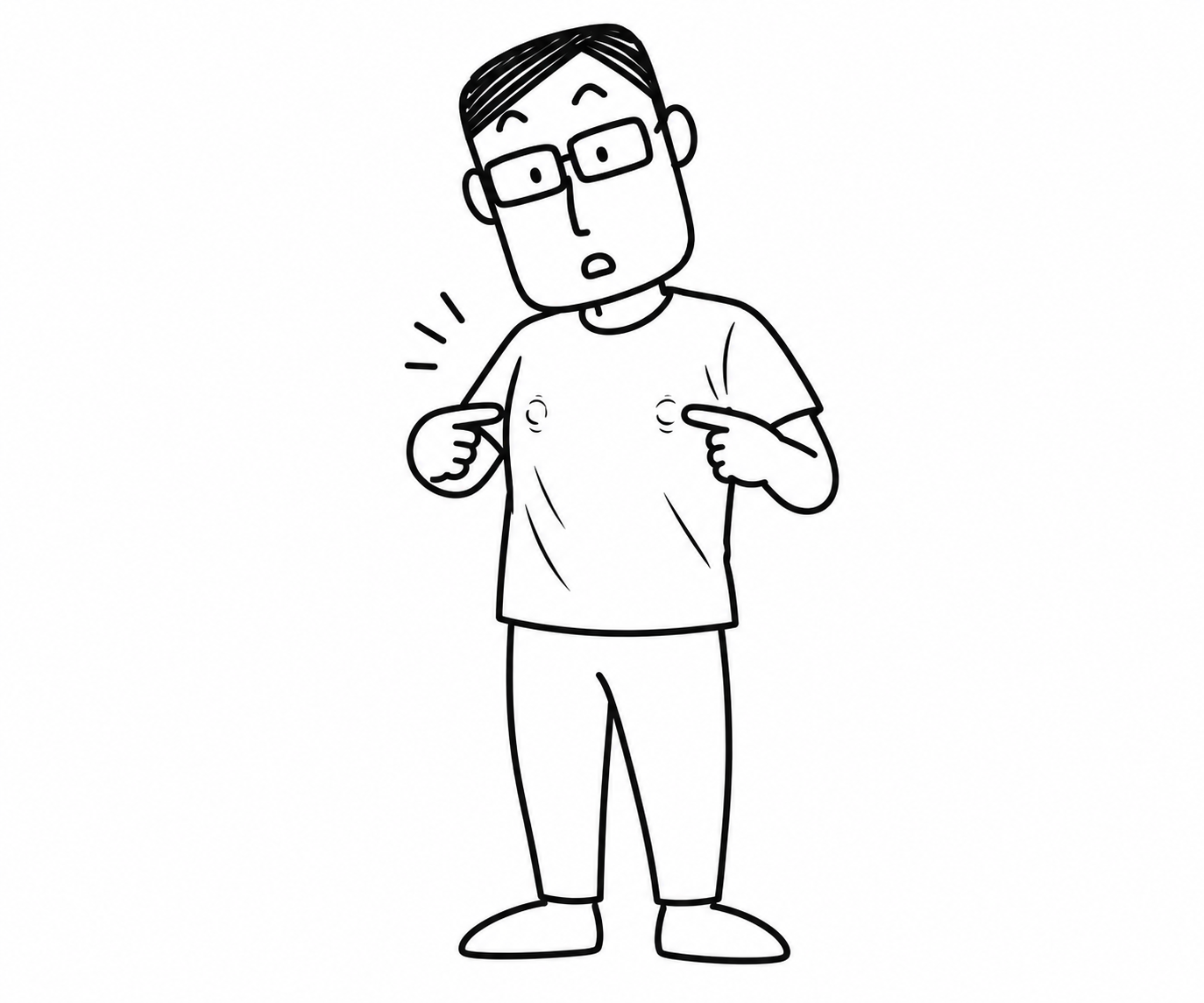 ぽっちり のイラスト